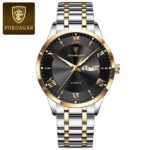 Poedagar 978 Watch For Men - Silver Gold Black