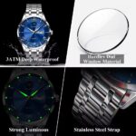 Poedagar 978 Watch For Men - Silver Blue - Image 3