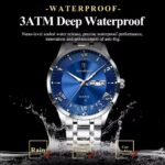 Poedagar 978 Watch For Men - Silver Blue - Image 4