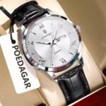 Poedagar 978 Watch For Men-Black White - Image 2