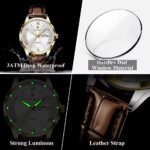 Poedagar 978 Watch For Men-Brown White - Image 2