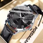 Poedagar 978 Watch For Men-Silver Black - Image 2