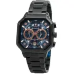 Poedagar 983 Cornograph Watch For Men - Black Blue