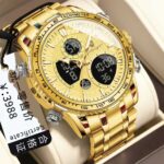 Poedagar 993 Watch For Men - Full Golden