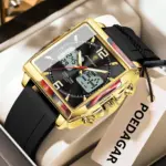Poedagar E-109 Watch For Men - Black Gold