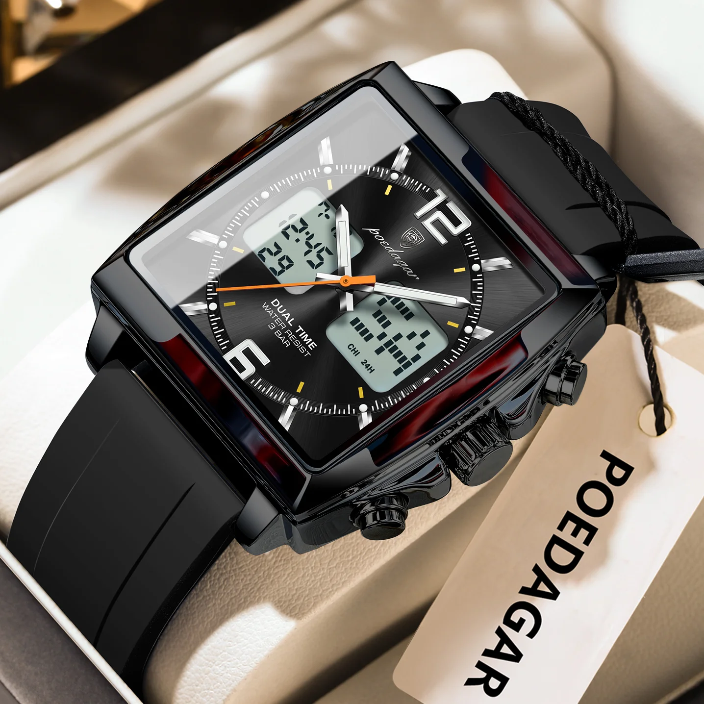 Poedagar-E-109-Watch-For-Men-Full-Black.webp Poedagar E-109 Watch For Men - Full Black - Image 1