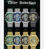 Poedagor E108 Watch For Men-Silver Blue - Image 3