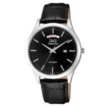 Q&Q S11A  Japan Movment Superior Series Men’s Watch - Silver Black
