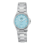 Q&Q S22A-004VY  Japan Movement Ladies Watch - Silver Sky Blue