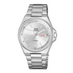 Q&Q S396 Japan Movement Superior Men’s  Watch - Silver