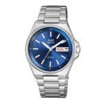 Q&Q S396 Japan Movement Superior Men’s  Watch - Silver Blue
