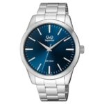 Q&Q Superior C23A Japan Quartz by Citizen Men’s Watch - Silver Blue