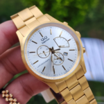 Q&Q Superior C24A Japan Movement by Citizen Men’s Watch - Golden White