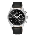 Q&Q Superior C24A Japan Movement by Citizen Men’s Watch - Silver Black