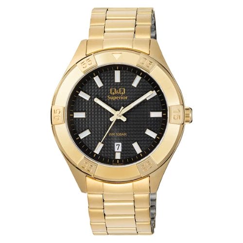 QQ-Superior-S20A-Japan-Movement-Watch-for-Men-Golden-Black.jpg Q&Q Superior S20A Japan Movement Watch for Men - Golden Black - Image 1