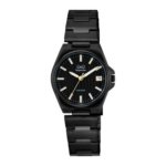 Q&Q Superior S22A-008PY Japan Movement Ladies Watch -Black