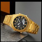 SKMEI 1816 Watch For Men- Golden Black - Image 2