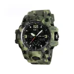 SKMEI 1155 Watch For Men- Army Green