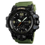SKMEI 1155 Watch For Men- Black Green