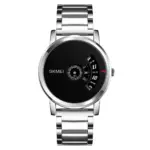 SKMEI 1260 Stainless Steel Watch For Man- Silver Black