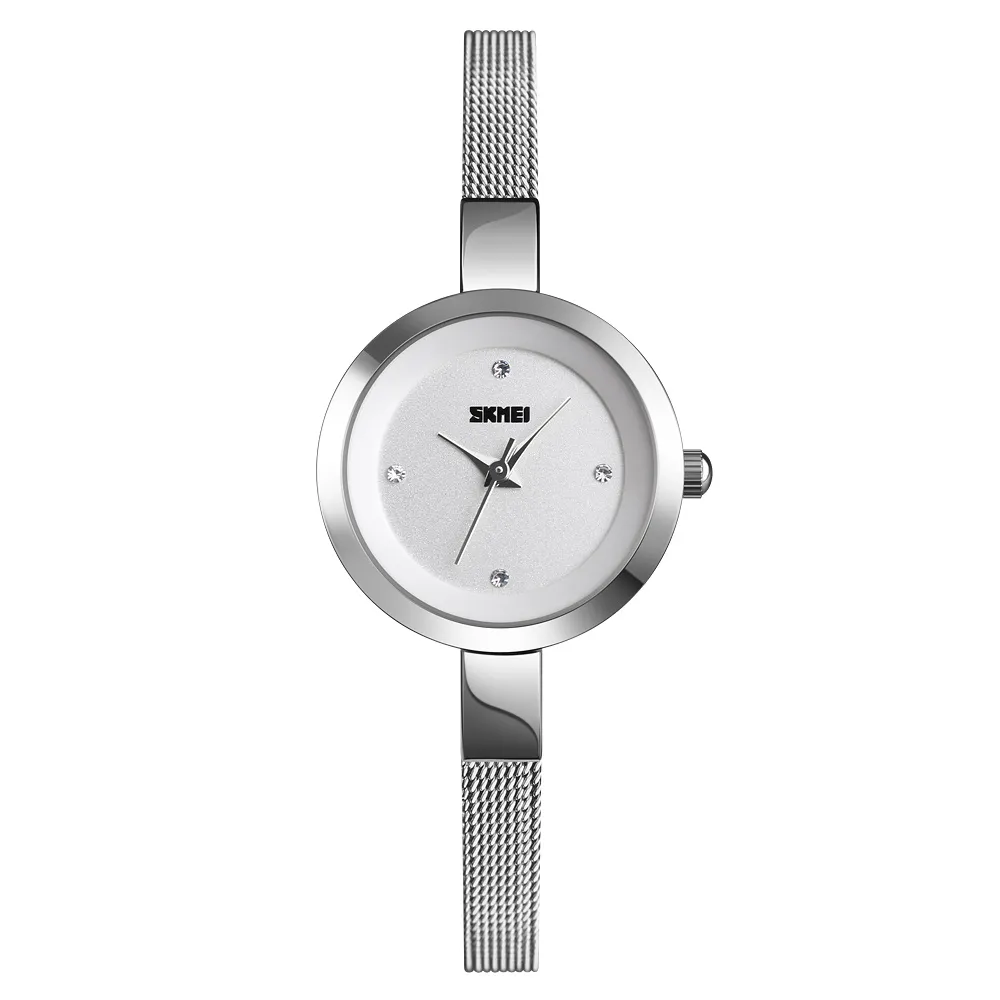SKMEI-1390-Bracelet-Watch-For-Women-Silver-White.webp SKMEI 1390 Bracelet Watch For Women - Silver White - Image 1