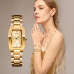 SKMEI 1400 Watch For Woman- Full Golden - Image 2
