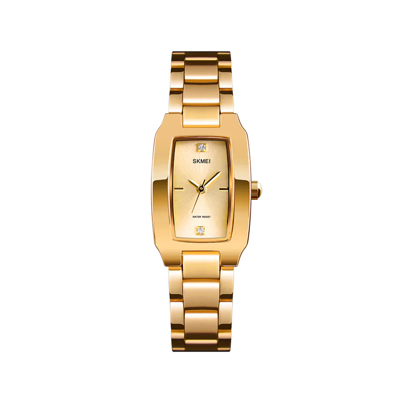 SKMEI-1400-luxury-stainless-steel-wristwatch-for-Woman-Gold.webp SKMEI 1400 Watch For Woman- Full Golden - Image 1