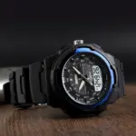 SKMEI 1454 Watch For Men - Black Royal Blue - Image 2