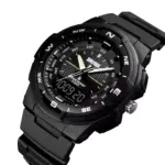 SKMEI 1454 Watch For Men - Full Black - Image 4