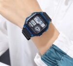 SKMEI 1998 Digital Watch For Men - Black Blue - Image 2