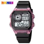 SKMEI 1998 Digital Watch For Men - Black Purple