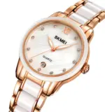 SKMEI 2175 Ceramic Watch For Woman-Rose Gold - Image 2