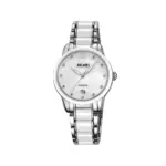 SKMEI 2175 Ceramic Watch For Woman- Silver