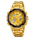 SKMEI 2210 Watch For Men- Full Golden