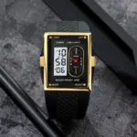 SKMEI 2213 Watch For Men- Black Gold White