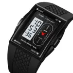 SKMEI 2213 Watch For Men- Full Black White