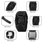 SKMEI 2213 Watch For Men- Silver Full Black - Image 4