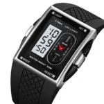SKMEI 2213 Watch For Men- Silver Black White