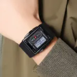 SKMEI 2213 Watch For Men- Full Black White - Image 2