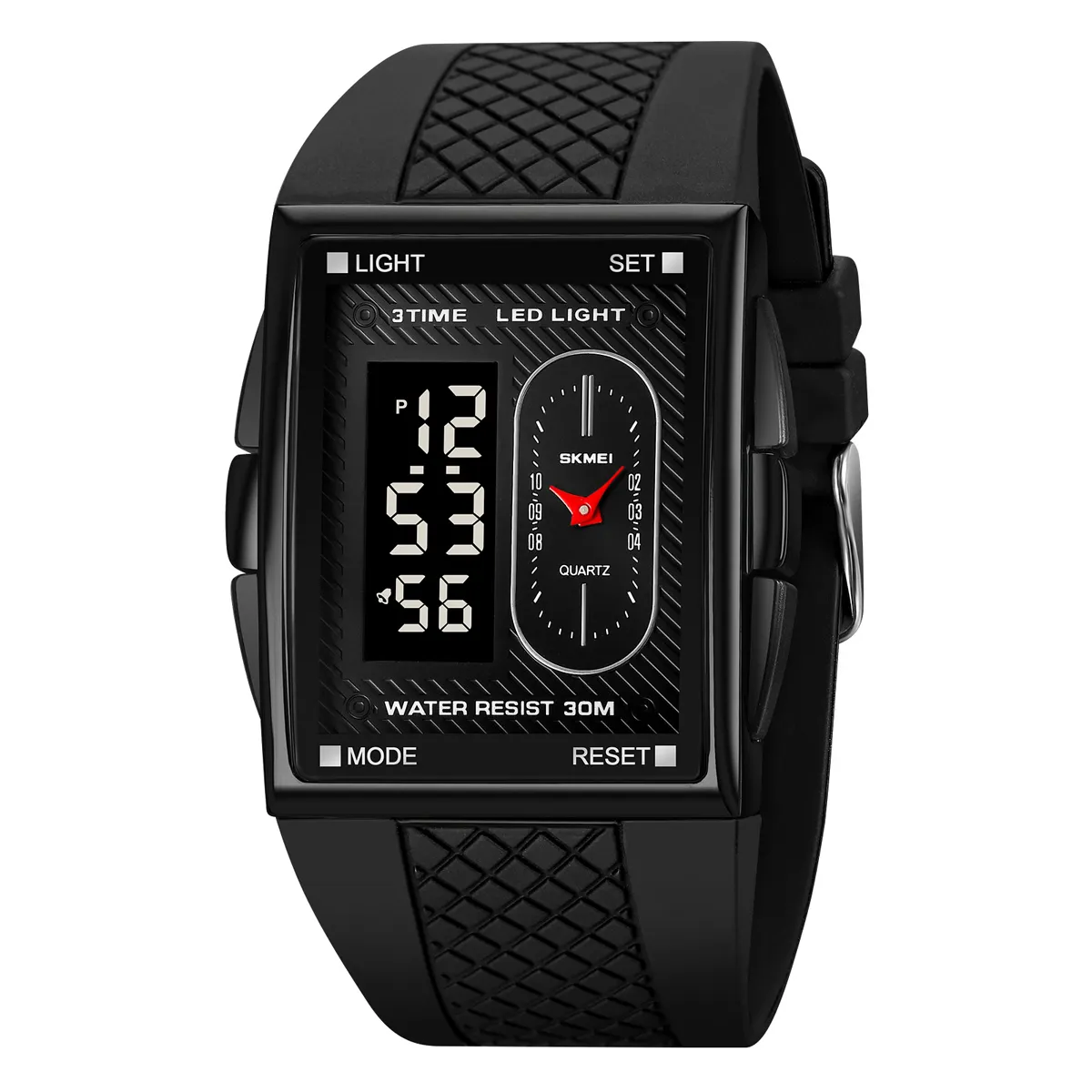 SKMEI-2213-Watch-For-Men-Silver-Black.webp SKMEI 2213 Watch For Men- Silver Full Black - Image 1