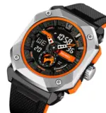 SKMEI 2272 Watch For Men- Orange - Image 2
