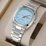 SKMEI 2420 Watch For Men- Silver Blue - Image 2