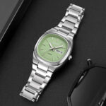 SKMEI 2420 Watch For Men- Silver Green - Image 2