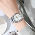 SKMEI 2420 Watch For Men- Silver White - Image 2
