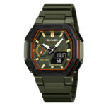 SKMEI 2438 Watch For Men - Black Red Olive