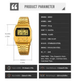 SKMEI 2460 Watch For Men - Golden - Image 4
