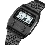 SKMEI 2460 Digital Watch For Men - Full Black - Image 2