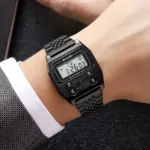 SKMEI 2460 Digital Watch For Men - Full Black - Image 3