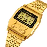 SKMEI 2460 Digital Watch For Men - Full Golden - Image 4