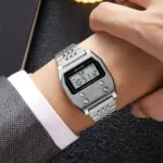SKMEI 2460 Digital Watch For Men - Full Silver - Image 4